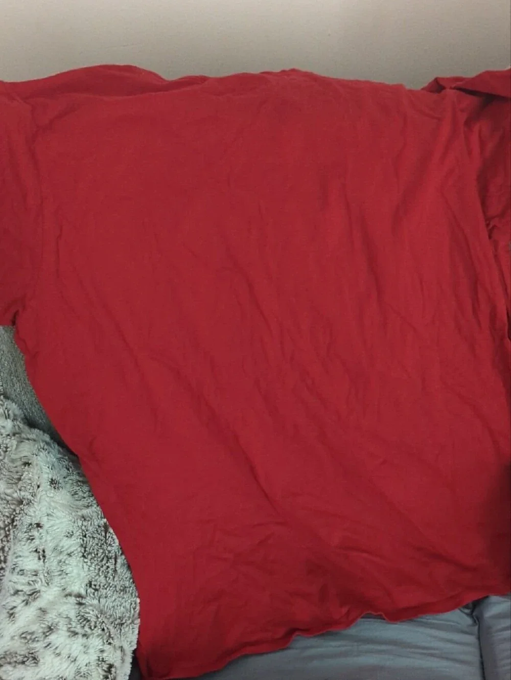 Nike Red Tee with Bold Yellow NIKE and White Swoosh